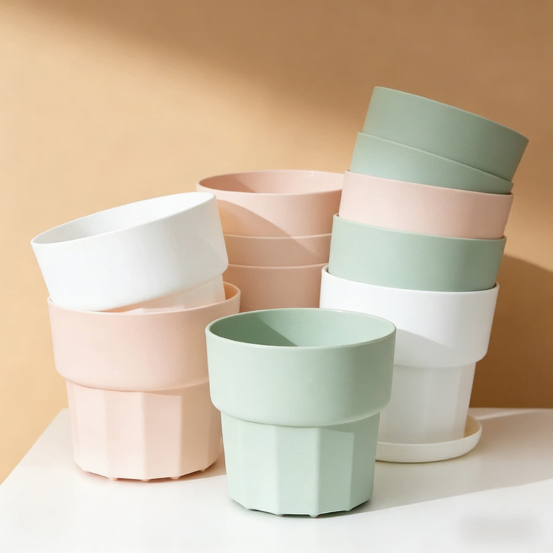 Aloe Vera Pot - Vaso per Fiori in Resina Plastica