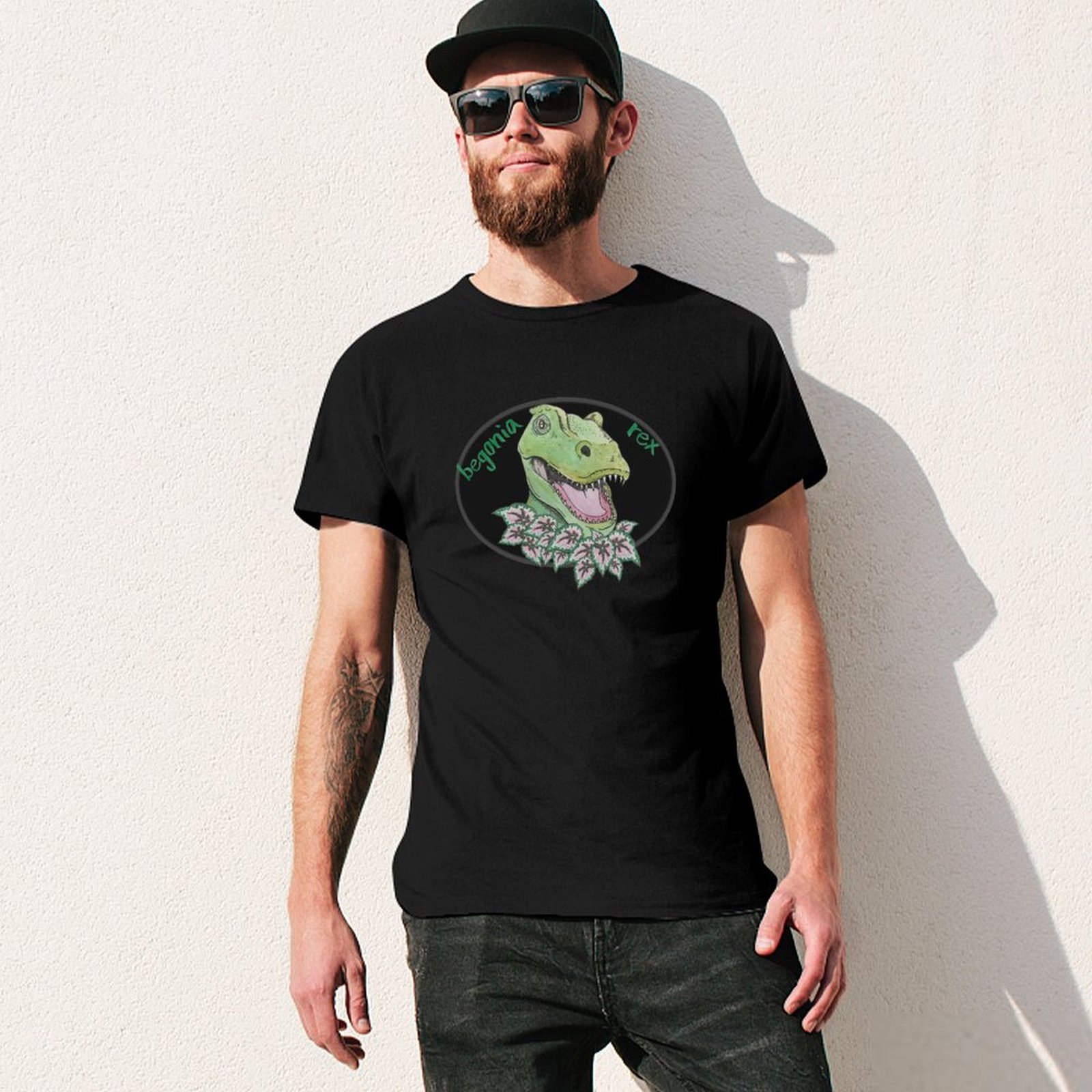 T-shirt con stampa di T-Rex e  - Begonia Rex recensione e prezzo